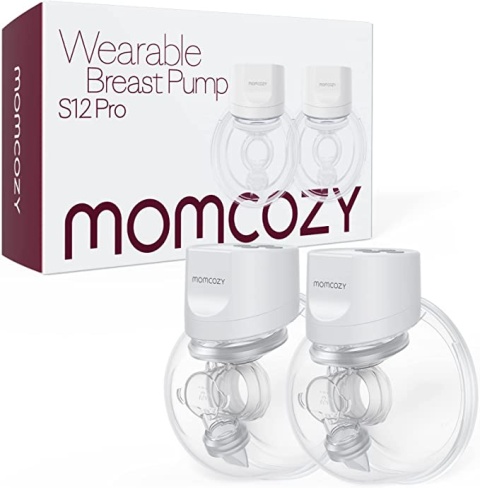 Momcozy Laktator do noszenia S12 podwójny bezprzewodowy odciągacz pokarmu mleka