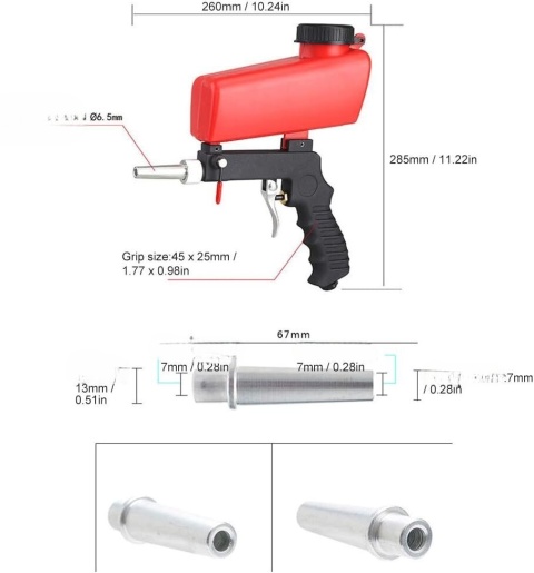 Pistolet do piaskowania Piaskarka pneumatyczna maszyna do piaskowania przemysłowa regulowana przenośna ręczna Pistolet do piaskowania Piaskarka pneumatyczna maszyna do piaskowania przemysłowa regulowana przenośna ręczna