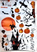 Naklejki ścienne meble 90x60 cm Halloween 36 szt czarownica dynia Naklejki ścienne meble 90x60 cm Halloween 36 szt czarownica dynia