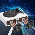 Gramofon Bluetooth 3 biegi winyl vintage gniazdo słuchawkowe głośnik aux Gramofon Bluetooth 3 biegi winyl vintage gniazdo słuchawkowe głośnik aux