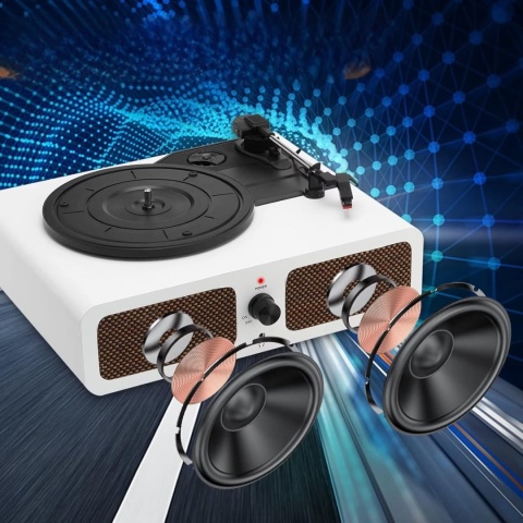 Gramofon Bluetooth 3 biegi winyl vintage gniazdo słuchawkowe głośnik aux Gramofon Bluetooth 3 biegi winyl vintage gniazdo słuchawkowe głośnik aux