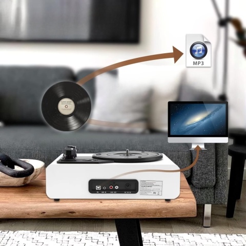 Gramofon Bluetooth 3 biegi winyl vintage gniazdo słuchawkowe głośnik aux Gramofon Bluetooth 3 biegi winyl vintage gniazdo słuchawkowe głośnik aux