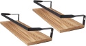 półki pływające z balustradą stojak ścienny półka drewniana z ogranicznikiem półki pływające z balustradą stojak ścienny półka drewniana z ogranicznikiem