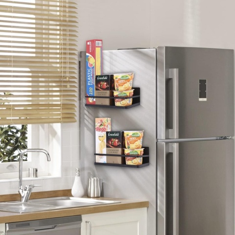 2x PÓŁKA NA PRZYPRAWY Magnetyczna organizer na lodówkę mocny magnes 2x PÓŁKA NA PRZYPRAWY Magnetyczna organizer na lodówkę mocny magnes