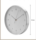 zegar ścienny kwarcowy cichy nowoczesny srebrny ramka aluminiowa zegar ścienny kwarcowy cichy nowoczesny srebrny ramka aluminiowa