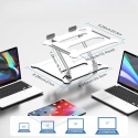 Podstawka pod laptopa REGULOWANA STOJAK STOLIK 11 17 CALI WIELOKĄTOWA ALUMINIUM