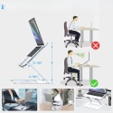 Podstawka pod laptopa REGULOWANA STOJAK STOLIK 11 17 CALI WIELOKĄTOWA ALUMINIUM
