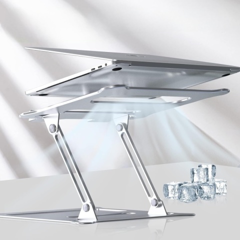 Podstawka pod laptopa REGULOWANA STOJAK STOLIK 11 17 CALI WIELOKĄTOWA ALUMINIUM Podstawka pod laptopa REGULOWANA STOJAK STOLIK 11 17 CALI WIELOKĄTOWA ALUMINIUM