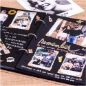 Album fotograficzny do scrapbookingu zdjęć spiralny notes czarne kartki skóra Album fotograficzny do scrapbookingu zdjęć spiralny notes czarne kartki skóra