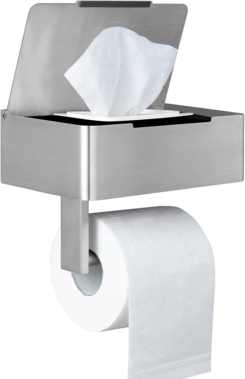 uchwyt wieszak na papier toaletowy półka pojemnik schowek do wc łazienki