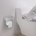 uchwyt wieszak na papier toaletowy półka pojemnik schowek do wc łazienki