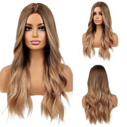 długie włosy śliczna peruka HAIRCUBE z czepkiem 66 cm blond jasny brąz