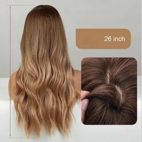 długie włosy śliczna peruka HAIRCUBE z czepkiem 66 cm blond jasny brąz długie włosy śliczna peruka HAIRCUBE z czepkiem 66 cm blond jasny brąz