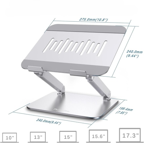 SKŁADANA REGULOWANA ALUMINIOWA PODSTAWKA UCHWYT STOJAK POD LAPTOP NA TABLET SKŁADANA REGULOWANA ALUMINIOWA PODSTAWKA UCHWYT STOJAK POD LAPTOP NA TABLET