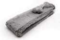 Termofor gumowy podłużny 72x12cm pluszowy ogrzewacz na wodę 2l