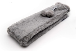 Termofor gumowy podłużny 72x12cm pluszowy ogrzewacz na wodę 2l