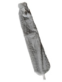 Termofor gumowy podłużny 72x12cm pluszowy ogrzewacz na wodę 2l