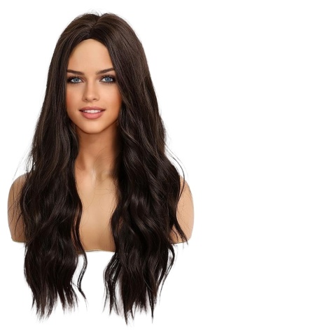 długie włosy śliczna peruka HAIRCUBE z czepkiem 66 cm falowane długie włosy śliczna peruka HAIRCUBE z czepkiem 66 cm falowane