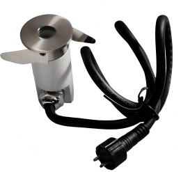 Lampa do zabudowy okrągła 1 biała dioda LED IP67 stal