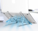 KOMPAKTOWA przenośna składana podstawka pod laptopa 6 poziomów uchwyt aluminium