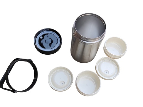 Isosteel VA-9683 DUŻY termos 1,5 l kontener izolowany + 2 pojemniki JEDZENIE PICIE Isosteel VA-9683 DUŻY termos 1,5 l kontener izolowany + 2 pojemniki JEDZENIE PICIE