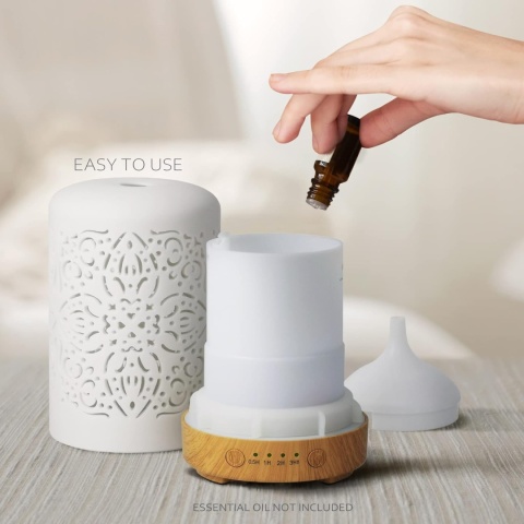 ceramiczny dyfuzor zapachów lampka kolorowe światło Earnest Living ceramiczny dyfuzor zapachów lampka kolorowe światło Earnest Living