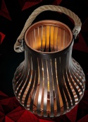 LAMPA LATARNIA metalowa na baterie latrenka świecąca lampion przenośna LAMPA LATARNIA metalowa na baterie latrenka świecąca lampion przenośna