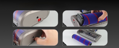 szczotka do Dyson Głowica czyszcząca z miękką szczotką rolkową ŚWIATŁO LED szczotka do Dyson Głowica czyszcząca z miękką szczotką rolkową ŚWIATŁO LED