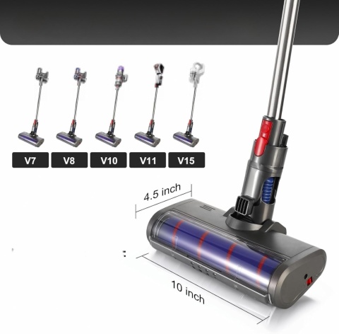 szczotka do Dyson Głowica czyszcząca z miękką szczotką rolkową ŚWIATŁO LED szczotka do Dyson Głowica czyszcząca z miękką szczotką rolkową ŚWIATŁO LED