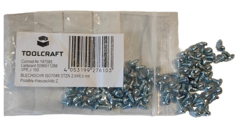 Blachowkręty ISO 7049 2.9 mm x 6.5 mm 100szt.