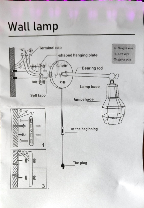 KINKIET ŚCIENNY ZESTAW Z WYŁĄCZNIKIEM 2 SZTUKI LAMPA INDUSTRIALNA KLATKA