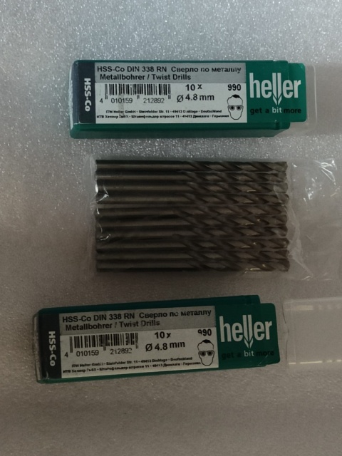 Heller wiertła spiralne HSS Co do metalu kręte wiertło 10 szt 4,8 mm Heller wiertła spiralne HSS Co do metalu kręte wiertło 10 szt 4,8 mm