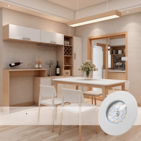 Reflektor LED lampa punktówka Reflektory 6 szt wpuszczany oczka IP44 punktowe Reflektor LED lampa punktówka Reflektory 6 szt wpuszczany oczka IP44 punktowe