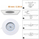 Reflektor LED lampa punktówka Reflektory 6 szt wpuszczany oczka IP44 punktowe Reflektor LED lampa punktówka Reflektory 6 szt wpuszczany oczka IP44 punktowe