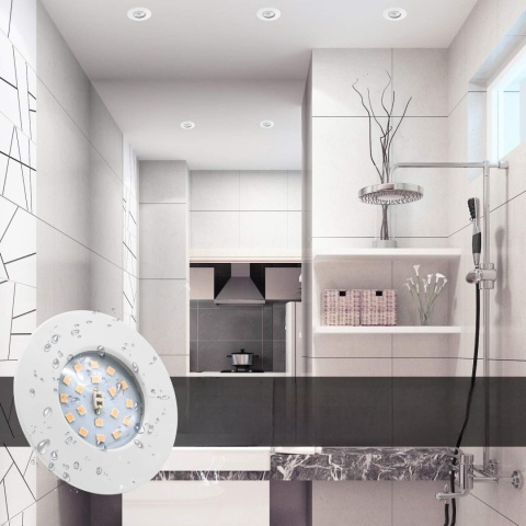 Reflektor LED lampa punktówka Reflektory 6 szt wpuszczany oczka IP44 punktowe Reflektor LED lampa punktówka Reflektory 6 szt wpuszczany oczka IP44 punktowe