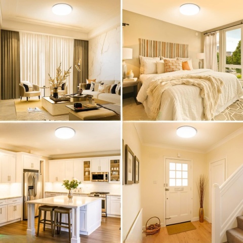 Lampa sufitowa LED Lepro 15 W IP54 3000 K plafon 22 cm