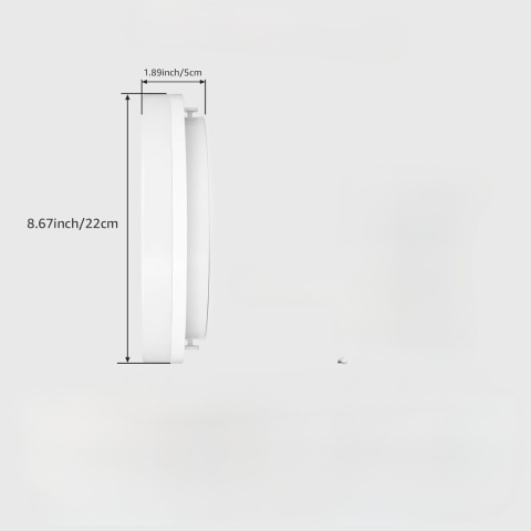 Lampa sufitowa LED Lepro 15 W IP54 3000 K plafon 22 cm