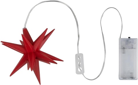 GWIAZDA WISZĄCA 3 SZT TIMER dekoracja świąteczna 3 gwiazdki LED