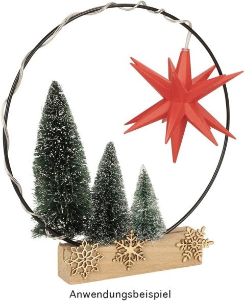 GWIAZDA WISZĄCA 3 SZT TIMER dekoracja świąteczna 3 gwiazdki LED