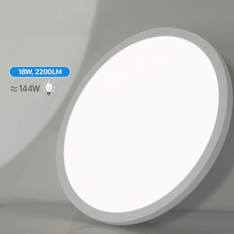 IP 44 PLAFON LED PANEL OKRĄGŁA LAMPA SUFITOWA ŁAZIENKA PIWNICA BIURO POKÓJ