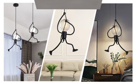 ludzik humanoid lampa wisząca żyrandol oświetlenie wiszące DESIGN LOFT