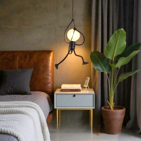 ludzik humanoid lampa wisząca żyrandol oświetlenie wiszące DESIGN LOFT