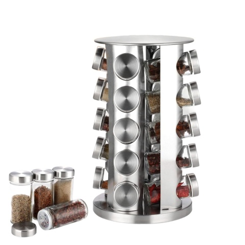 DUŻY OBROTOWY STOJAK NA PRZYPRAWY 20 SZKLANYCH SŁOIKÓW KARUZELA PRZYPRAWNIK ORGANIZER DUŻY OBROTOWY STOJAK NA PRZYPRAWY 20 SZKLANYCH SŁOIKÓW KARUZELA PRZYPRAWNIK ORGANIZER