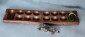 Gra Kalaha Mancala Bao Bean Game Hus 92 kamienie drewniana plansza skrzynia