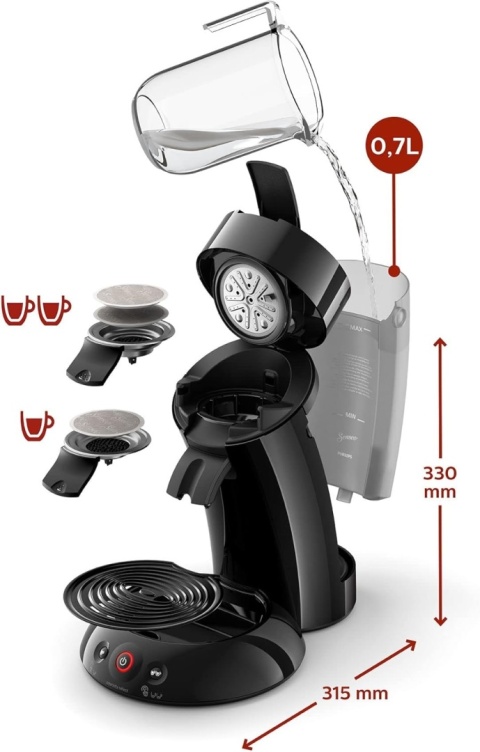 Senseo HD6554 /40 ekspres do kawy aroma intensity selector