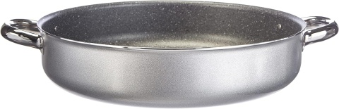 Teglia Moneta Pofessional kamienna patelnia z 2 uchwytami z aluminium 32 cm