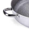 Teglia Moneta Pofessional kamienna patelnia z 2 uchwytami z aluminium 32 cm