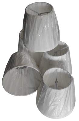 5 x mały abażur klosz do lampy na żyrandol lampkę materiałowy