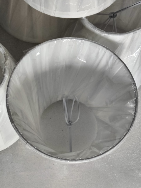 5 x mały abażur klosz do lampy na żyrandol lampkę materiałowy