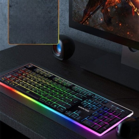 EZONTEQ G010 Klawiatura Gamingowa Do Gier LED RGB